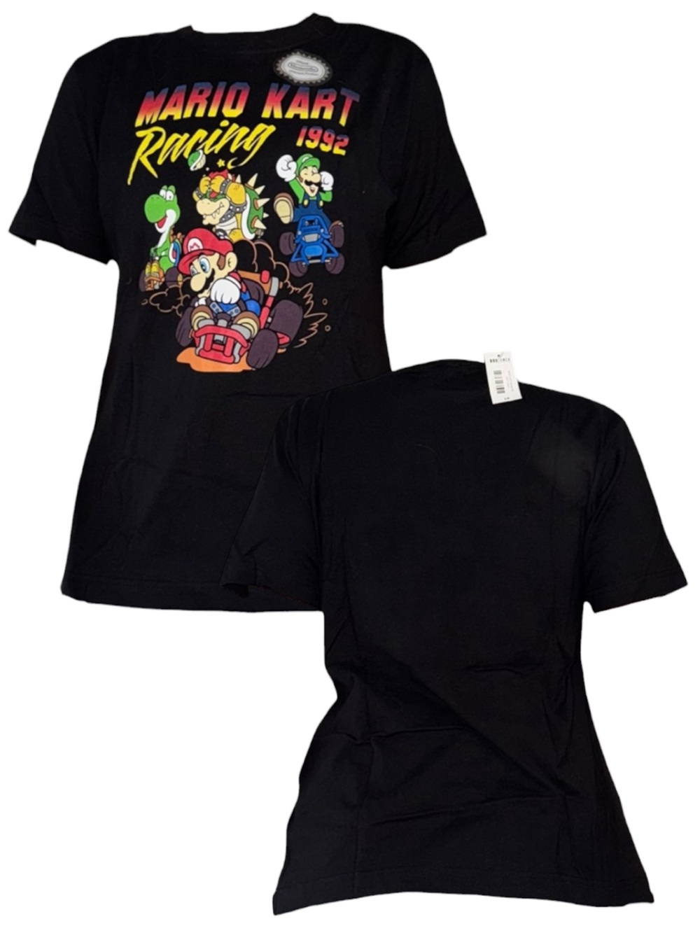 Mario Kart Racing Graphic Short-Sleeve Tee - Black